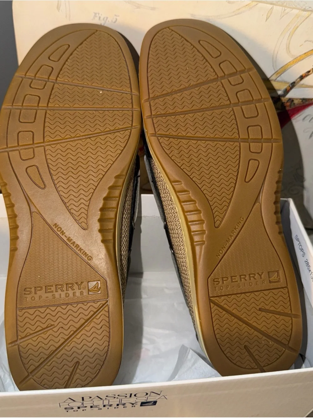 Sperry black Leather Boat Shoes with Cream Trim